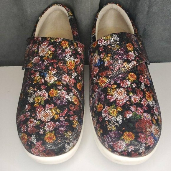 Alegria by PG Lite Women’s Slip On Shoes Sz 41 US 10 Floral Leather - Picture 3 of 9